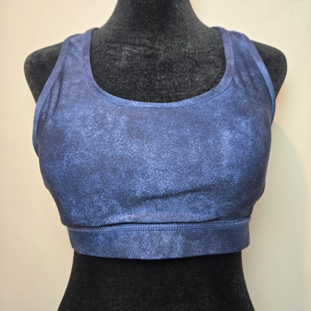 Women's Navy Racerback Padded Sports Bra Small